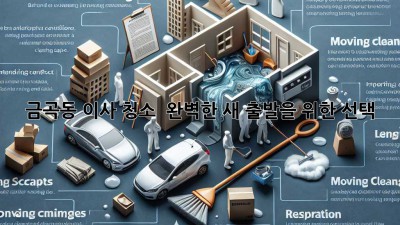 금곡동 이사 청소 ✨ 완벽한 새 출발을 위한 선택! 🏡